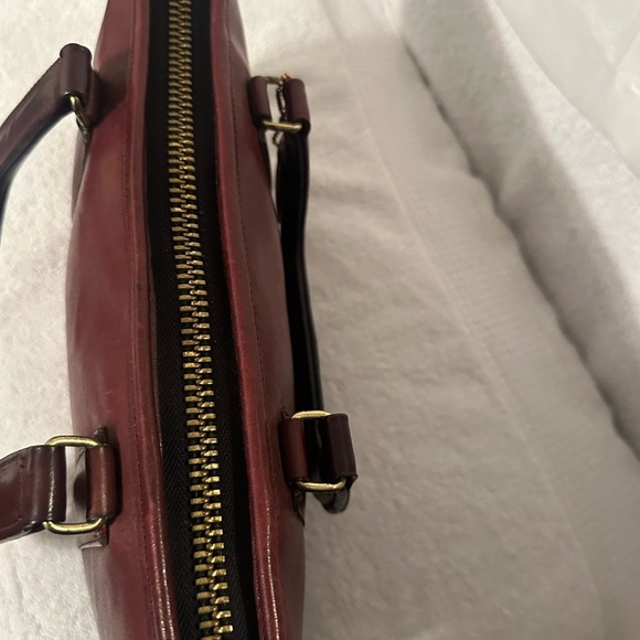 VINTAGE Coach NYC red satchel handbag - Picture 6 of 7